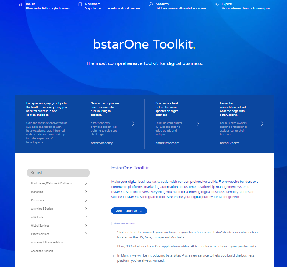 bstarOne platform